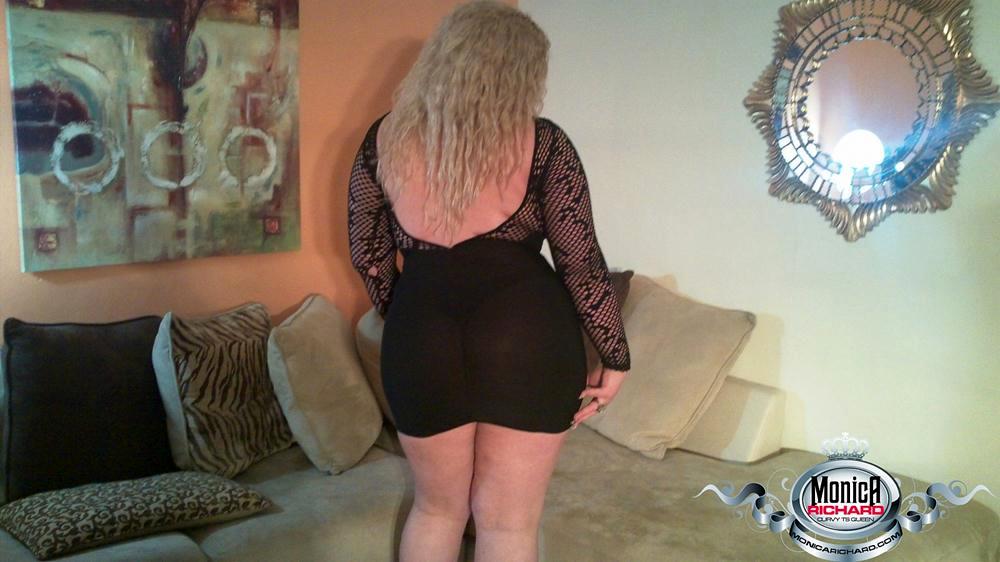 BBW Femboy In Black Dress Showing Off Her Enormous Ass-Hole